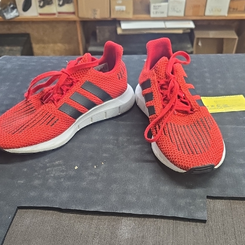 Adidas Kids Red and Black Sneakers